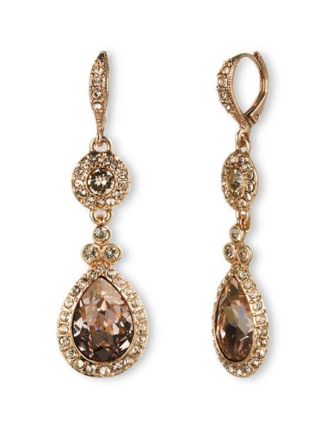 givenchy rose gold tone teardrop earrings|givenchy gold drop earrings.